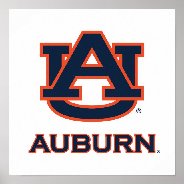 Póster Universidad Auburn | AU Auburn (Frente)