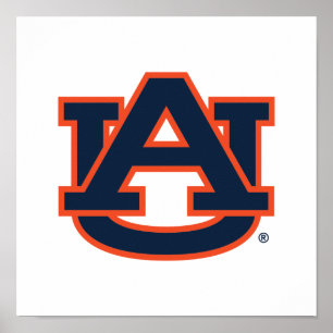 Póster Universidad Auburn   Logo de Auburn UA