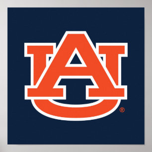 Póster Universidad Auburn   Logo de Auburn UA