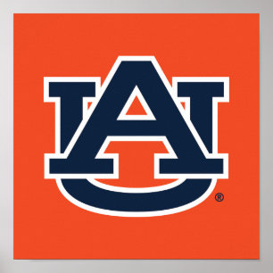 Póster Universidad Auburn   Logo de Auburn UA