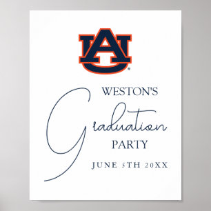 Póster Universidad Auburn Partido de Graduación