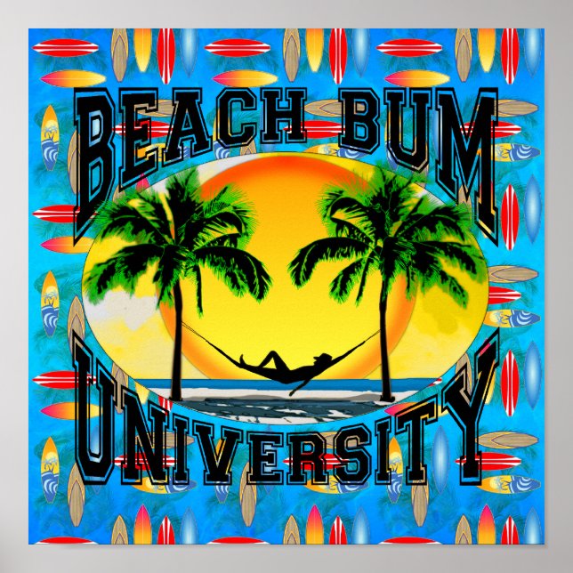Póster Universidad Beach Bum (Frente)
