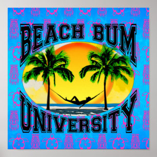 Póster Universidad Beach Bum