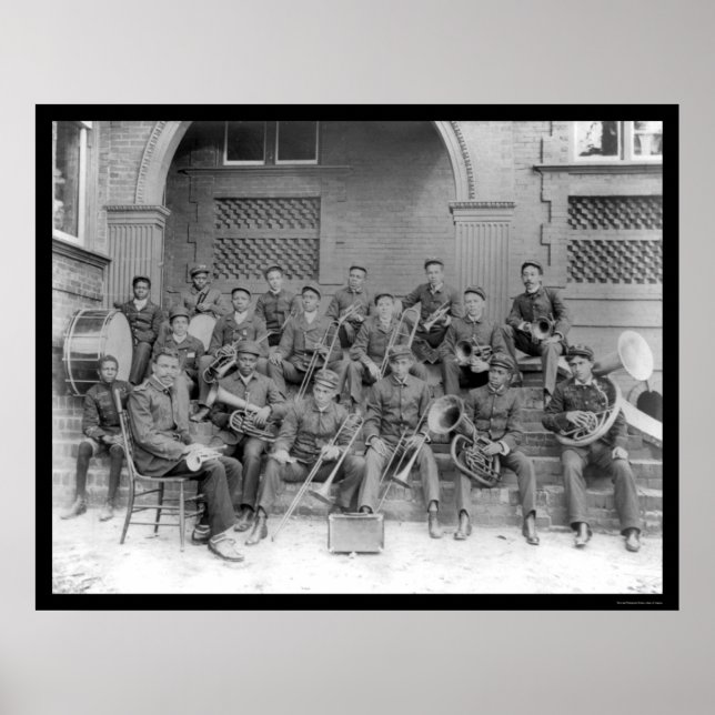 Póster Universidad Claflin de Banda Marcha 1898 (Frente)
