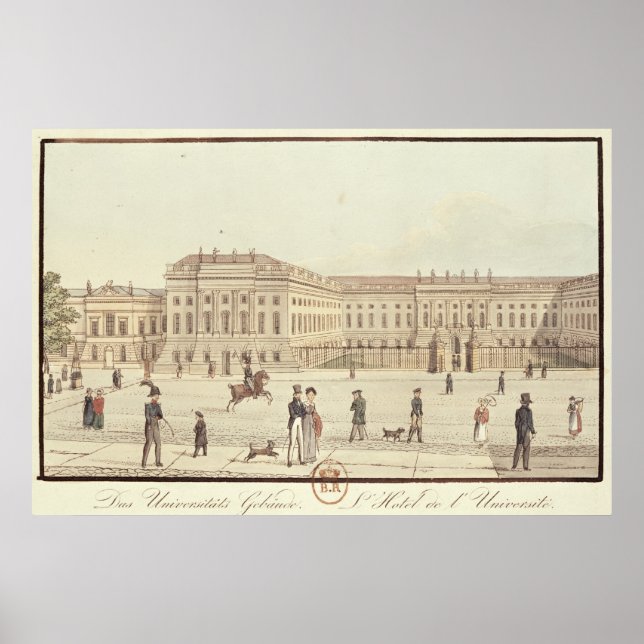 Póster Universidad de Berlín, Berlín (Frente)