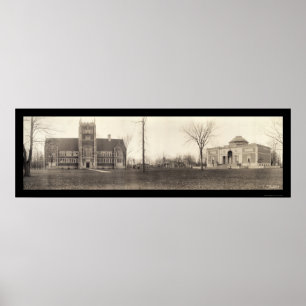 Póster Universidad de Bowdoin, foto 1910 de Maine