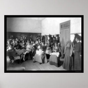 Póster Universidad de costura 1900 de Howard de la clase