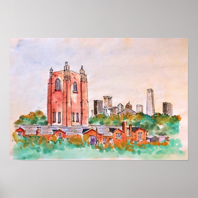 Póster Universidad de la Ciudad de Oklahoma - OCU (Frente)