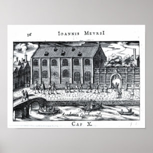 Póster Universidad de Leiden, 'una Atenas holandesa