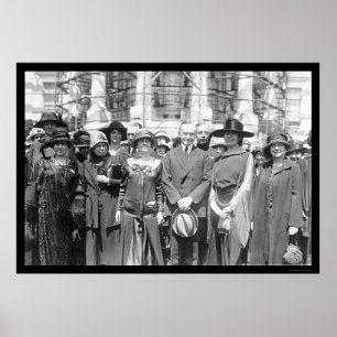 Póster Universidad de Mujeres y Presidente Coolidge 1924
