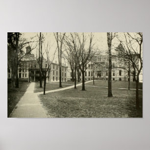 Póster Universidad de Ohio: College Green 1915
