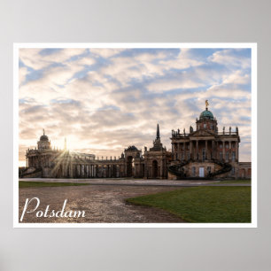 Póster Universidad de Potsdam al atardecer en Alemania