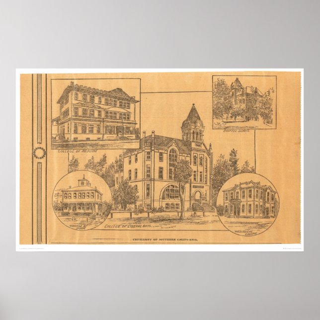 Póster Universidad del Sur de California (1805C) (Frente)