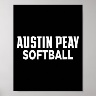Póster Universidad Estatal Austin Peay Softll Gobernadore