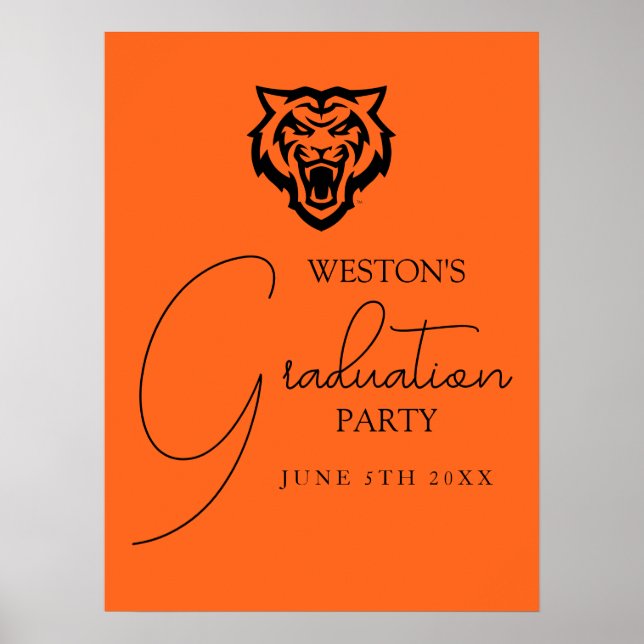 Póster Universidad Estatal de Idaho bengala diseño espiri (Frente)