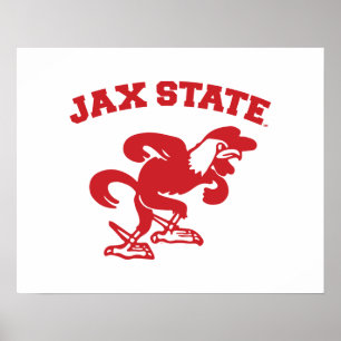Póster Universidad Estatal de Jacksonville JAX State Game