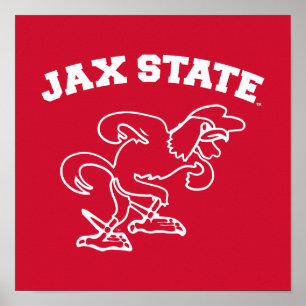 Póster Universidad Estatal de Jacksonville JAX State Game