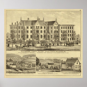 Póster Universidad femenina Pittsburgh de Pittsburgh