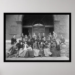 Póster Universidad Fisk en Nashville, TN 1900