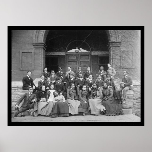 Póster Universidad Fisk en Nashville, TN 1900 (Frente)