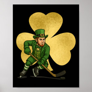 Póster Universidad Irlandesa de Hockey sobre Hielo Luchan