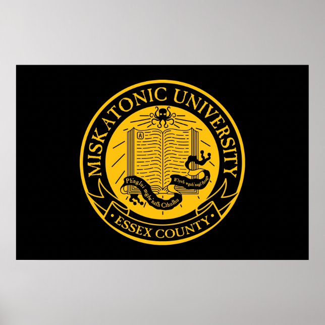 Póster Universidad Miskatonic (Frente)