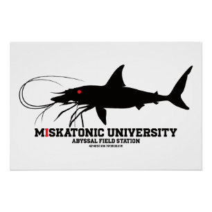 Póster Universidad Miskatonic - Estación de Campo Abyssal