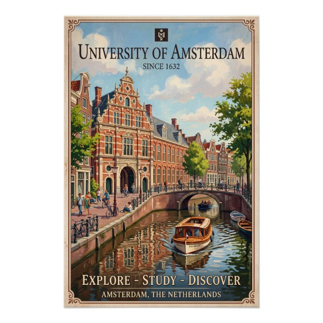 Póster Universität Amsterdam  (Anverso)