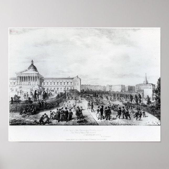 Póster University College School, London, 1835 (Frente)