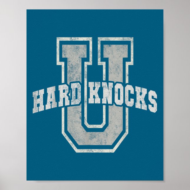 Póster University Of Hard Knocks Life Goals College Schoo (Frente)