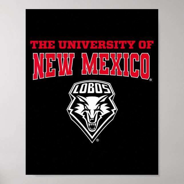 Póster University Of New Mexico Unm Lobos Ncaa Unm&#   (Frente)
