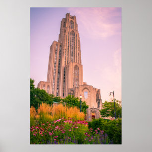 Póster University of Pittsburgh Cathedral of Learning Can