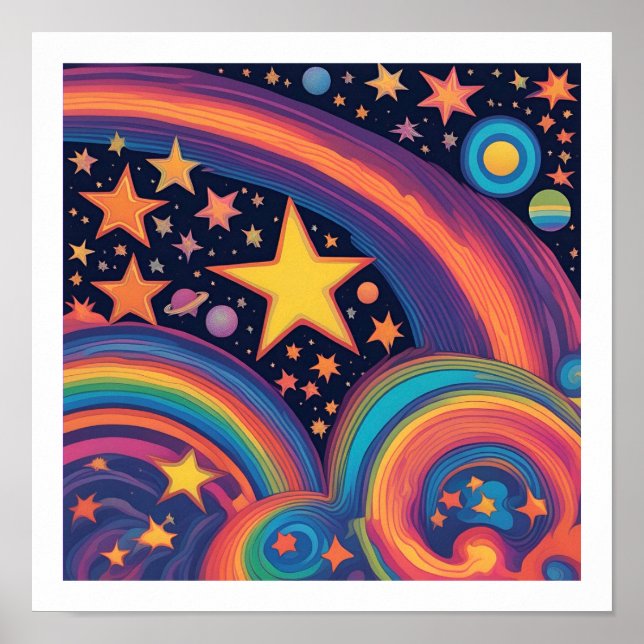 Póster Universo arco iris (Frente)