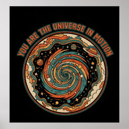 Póster Universo Cósmico en Movimiento - Espíritu Estético
