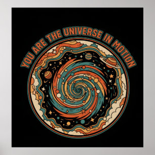 Póster Universo Cósmico en Movimiento - Espíritu Estético