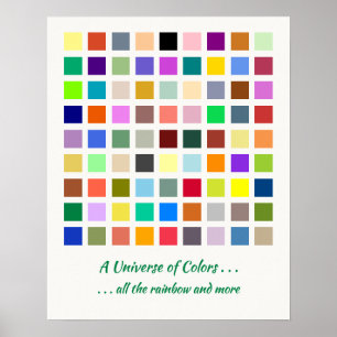 Póster Universo de colores, el arco iris y más - 81 sombr