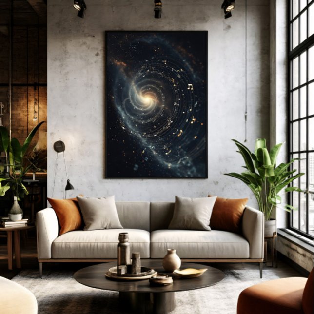 Póster Universo Musical Abstracto Espiral (Subido por el creador)