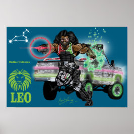 Póster Universo Zodiac - Poster Leo