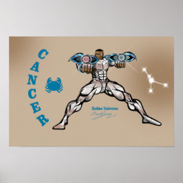 Póster Universo zodiaco - Poster del cáncer