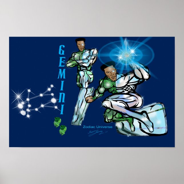 Póster Universo zodiaco - Poster Gemini (Frente)