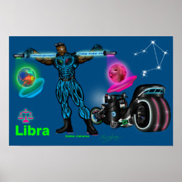 Póster Universo zodiaco - Poster libra