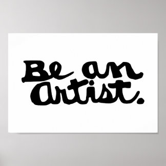Póster Unleash Your Inner Artist – Bold Calligraphy Print