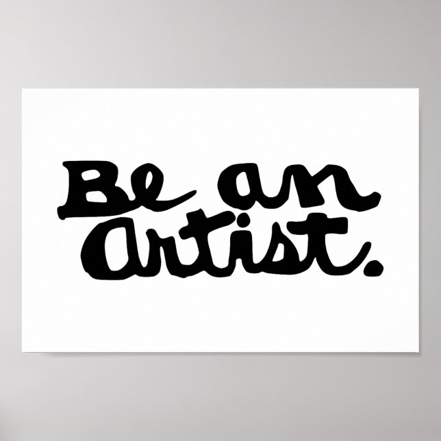 Póster Unleash Your Inner Artist – Bold Calligraphy Print (Frente)