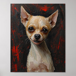 Póster Unleashed Soul: Modern Expressionist Dog Art 