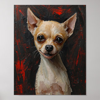 Póster Unleashed Soul: Modern Expressionist Dog Art 