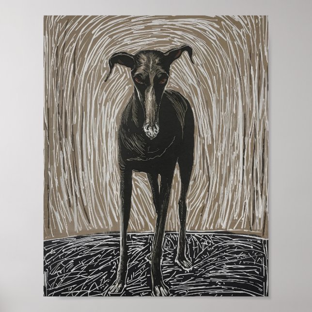 Póster Unleashed Soul: Modern Expressionist Dog Art (Frente)