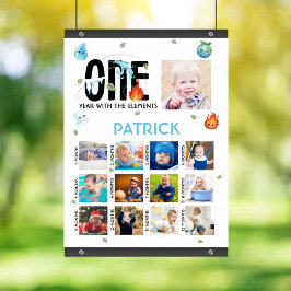 Póster Uno con el Poster del primer año de los elementos