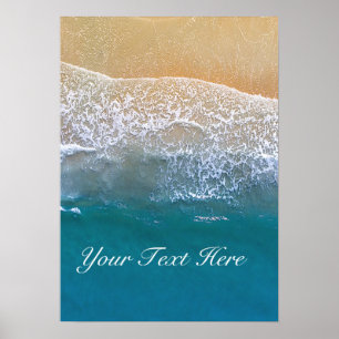 Póster Uno con la playa
