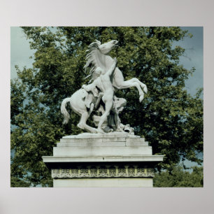 Póster Uno de los dos "caballos margosos", 1739-45