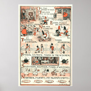 Póster Uno, dos, hela mi zapato